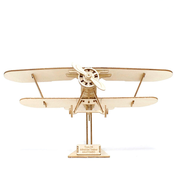 Biplane - 3D Wooden Puzzle DIY Kit by GIANT