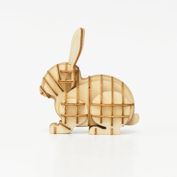Rabbit - 3D Wooden Puzzle DIY Kit by GIANT