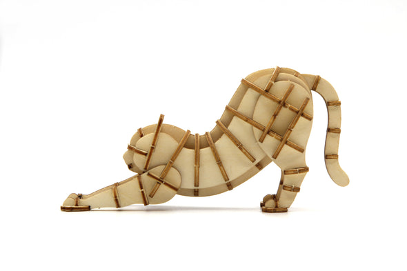 Stretching Cat - 3D Wooden Puzzle DIY Kit by GIANT