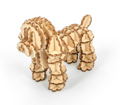 Toy Poodle - 3D Wooden Puzzle DIY Kit by GIANT