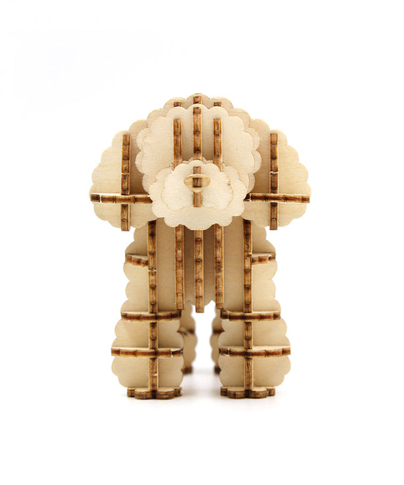 Toy Poodle - 3D Wooden Puzzle DIY Kit by GIANT