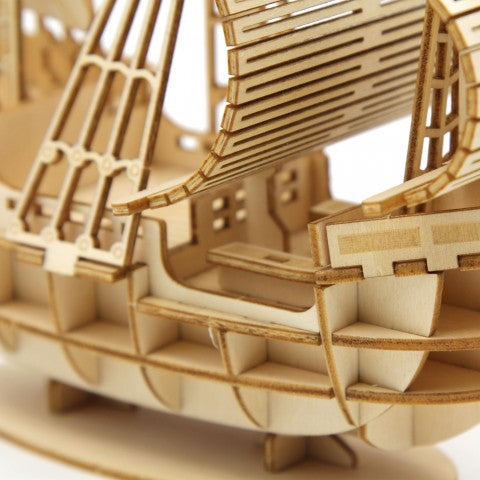 Sailing Ship - 3D Wooden Puzzle DIY Kit by GIANT